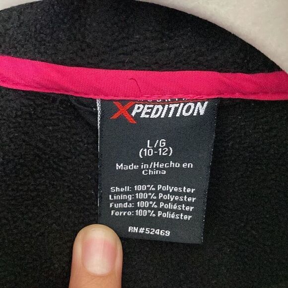 Mountain Xpedition Outdoor Athletic Jacket Black Pink size Large - Picture 4 of 6